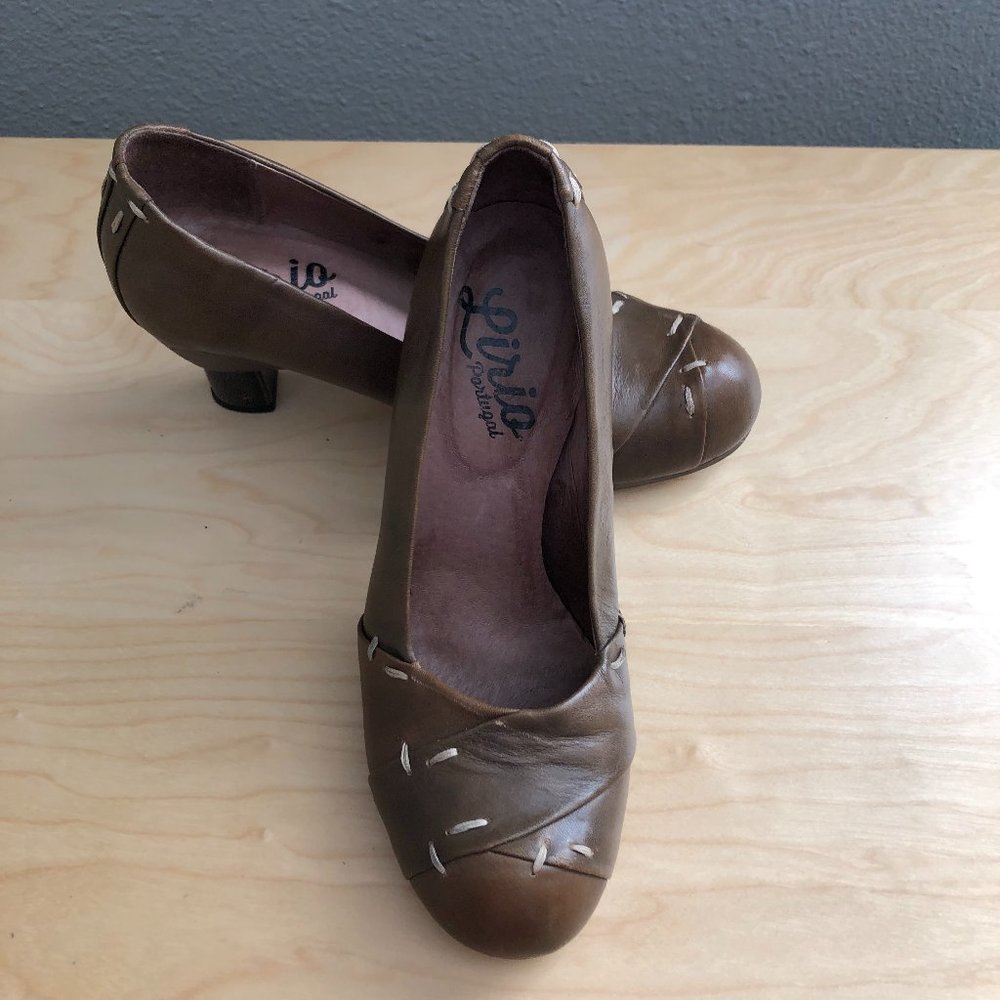Modcloth Leather Heeled Pumps Women’s EU 36 US 5.5 - 6 Chocolate Brown Retro
